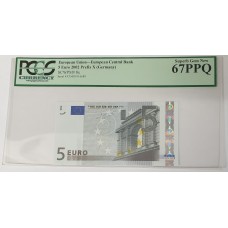 GERMANY 2002 . FIVE 5 EURO BANKNOTE . EUROPEAN UNION